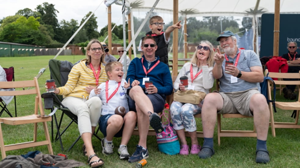 Boundless members and family enjoying Shuttleworth air show